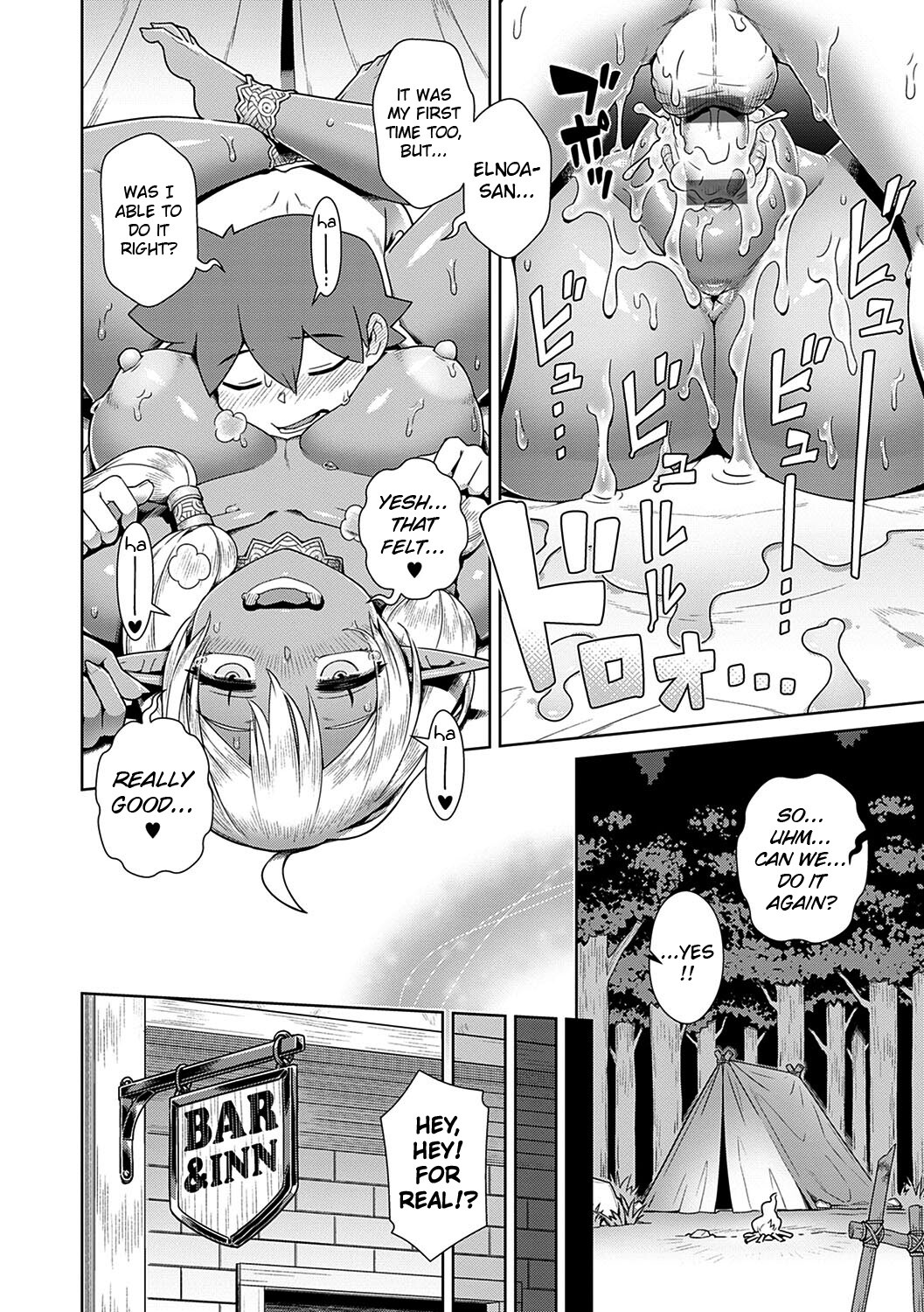 Hentai Manga Comic-I Tried Forming a Party With a Dark Elf-Read-21